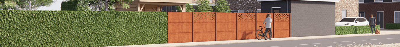Plot z oceli Corten (horizontální) Plot z oceli Corten (horizontální)