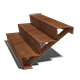 Schůdky z cortenové oceli