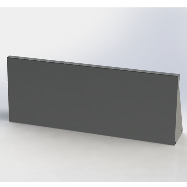 Opěrná zeď rovná z práškově lakovaná ocel 100 cm (výška 60 cm)