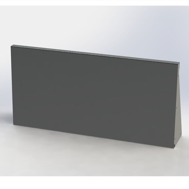 Opěrná zeď rovná z práškově lakovaná ocel 100 cm (výška 50 cm)