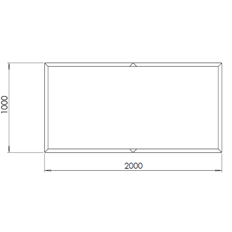 Květináč z cortenové oceli Texas xxl 200 x 100 cm