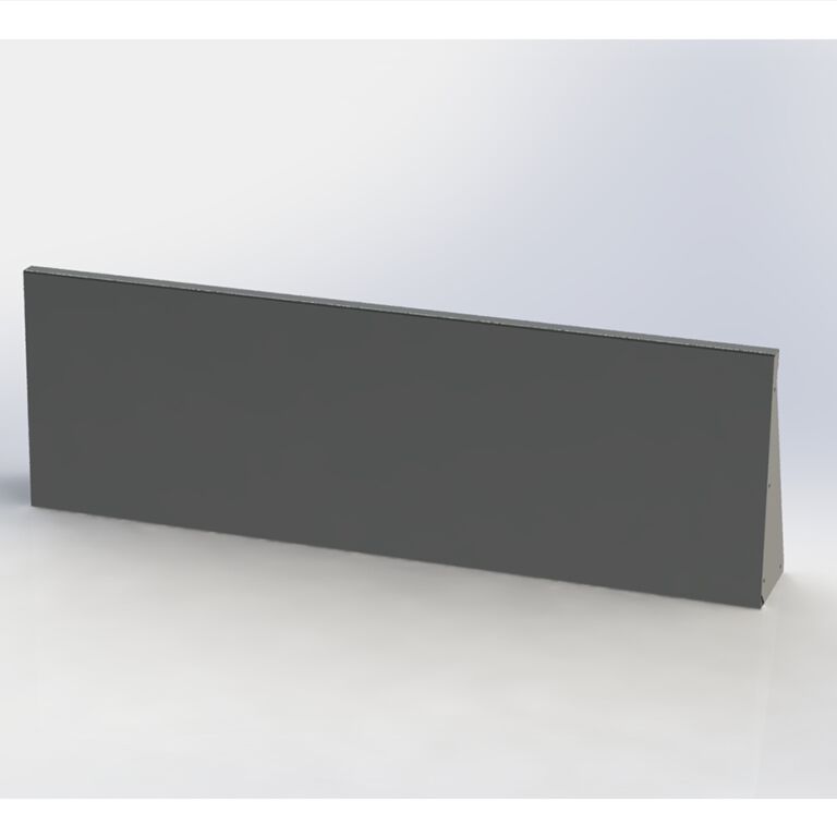 Opěrná zeď rovná z práškově lakovaná ocel 150 cm (výška 50 cm)