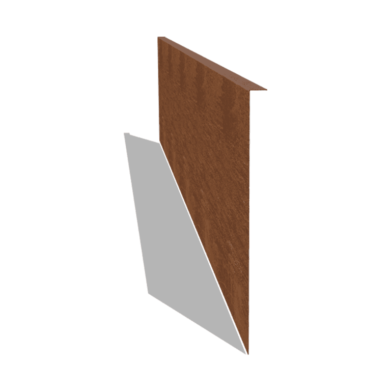 Obrubník úhlový z cortenové oceli 45 cm (délka 240 cm)