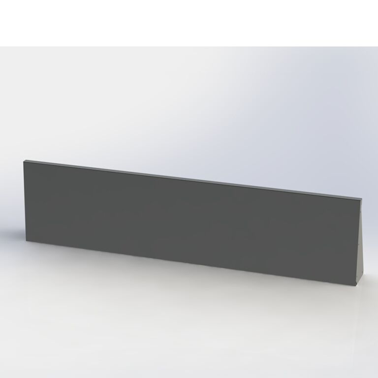 Opěrná zeď rovná z práškově lakovaná ocel 200 cm (výška 40 cm)