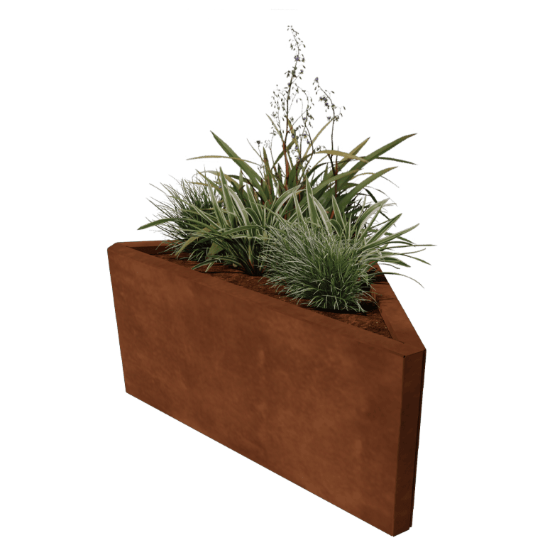 Květináč z cortenové oceli Alaska równoramienny 84 cm