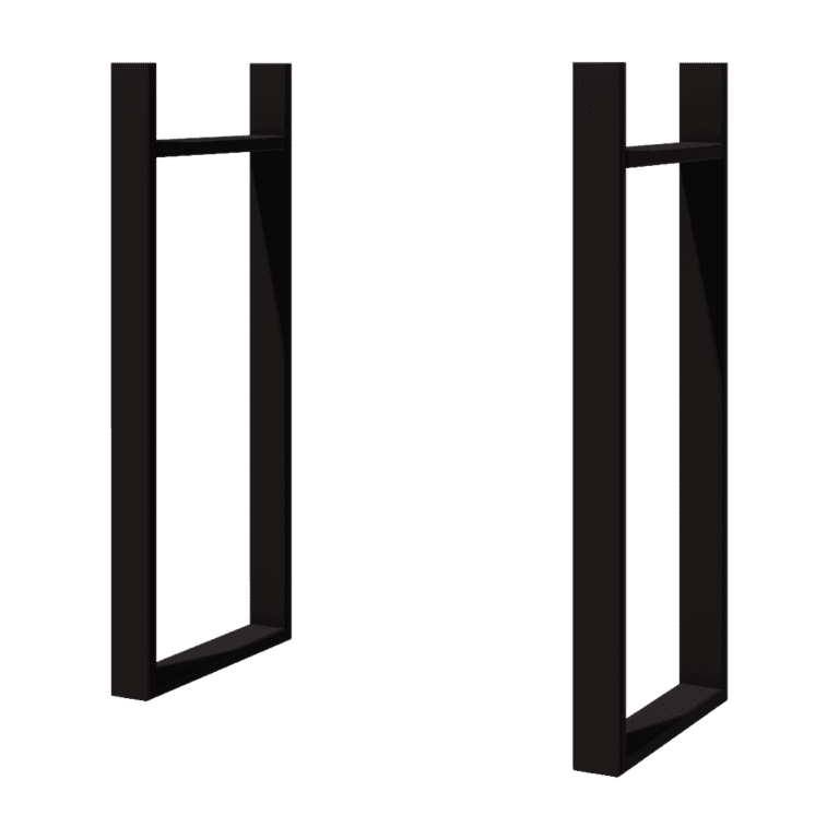 Černý vertikální květináč 80 cm