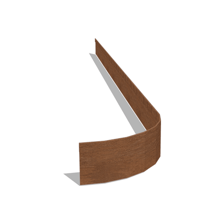 Obrubník zploštělý z cortenové oceli FLEX 13 cm (délka 240 cm)