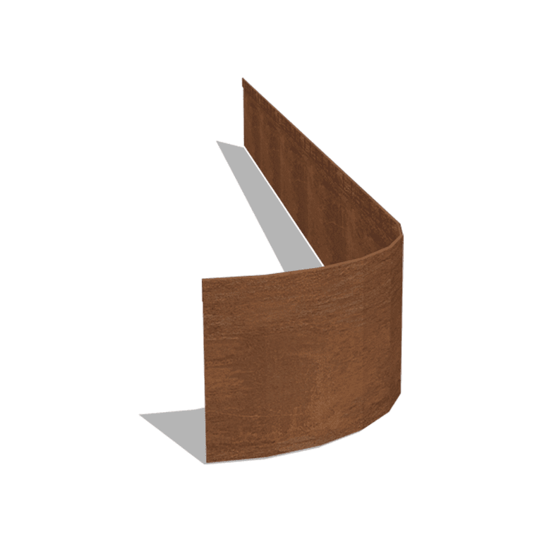 Obrubník zploštělý z cortenové oceli FLEX 23 cm (délka 240 cm)