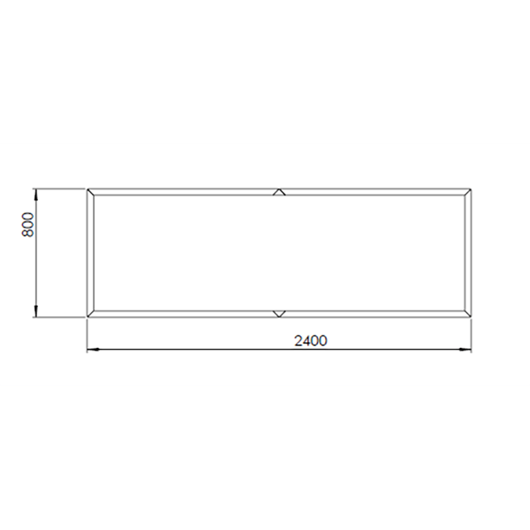 Květináč z cortenové oceli Texas xxl 240 x 80 cm