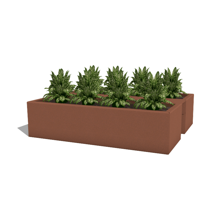 Květináč na balkón s práškovým nástřikem 60 cm