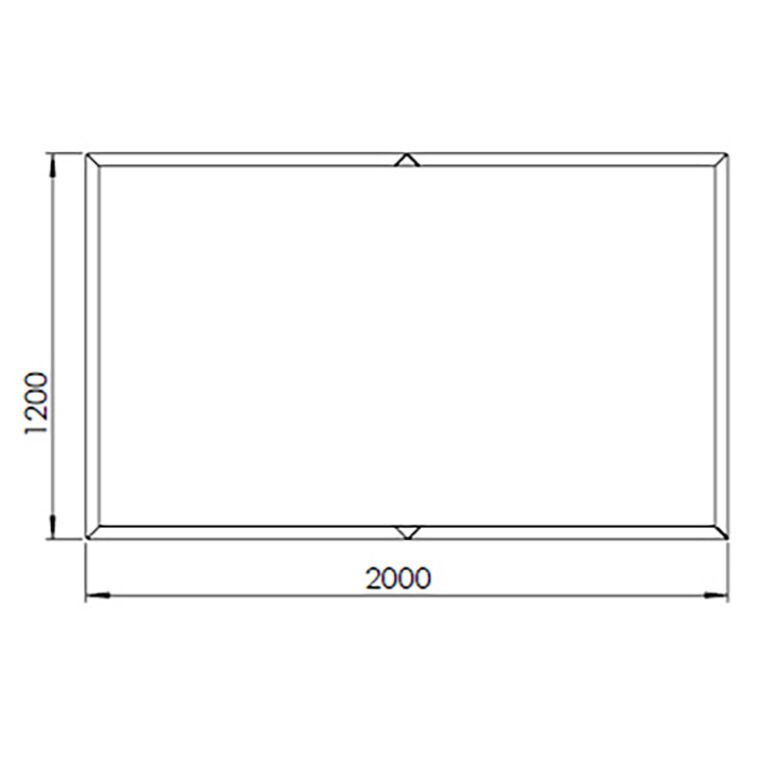 Květináč z cortenové oceli Texas xxl 200 x 120 cm