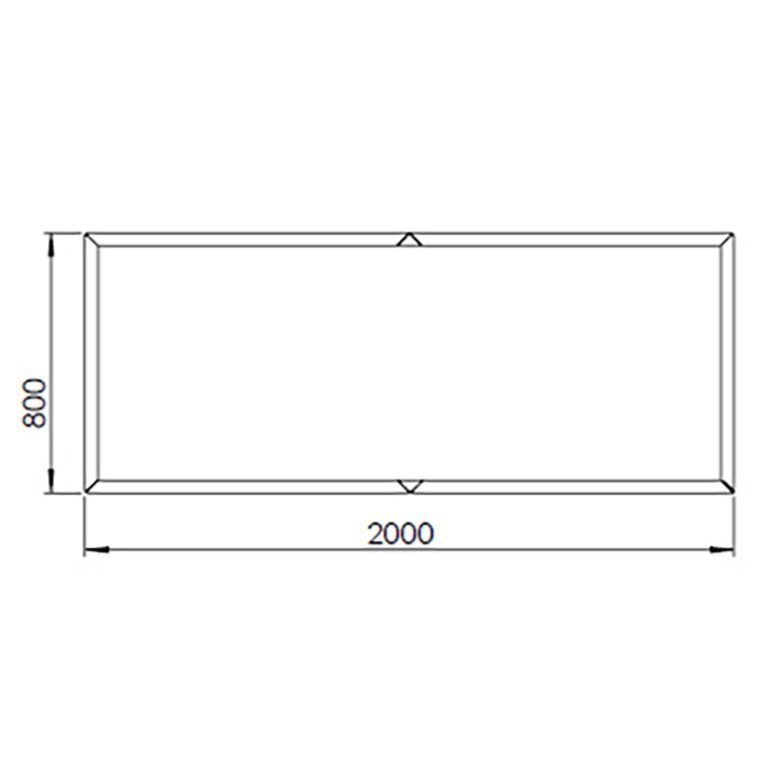Květináč z cortenové oceli Texas xxl 200 x 80 cm