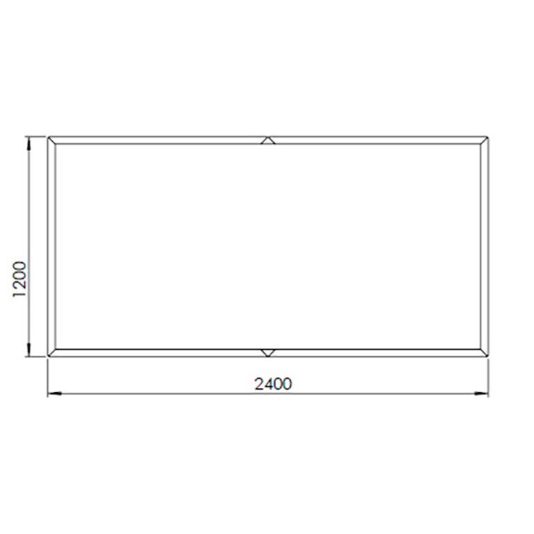 Květináč z cortenové oceli Texas xxl 240 x 120 cm