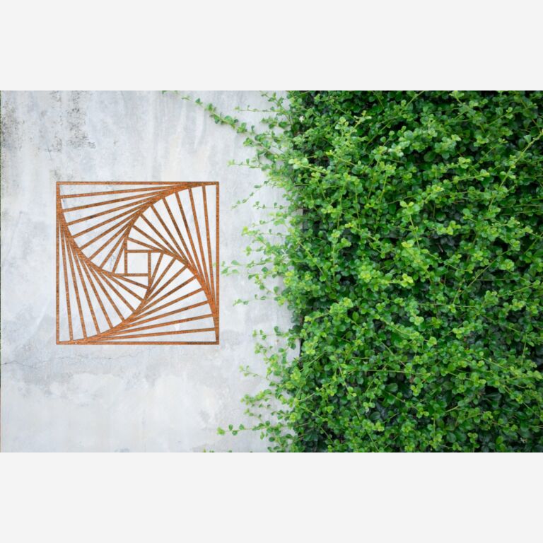 Geometrické tvary Dekorace na stěnu z oceli Corten 3.0