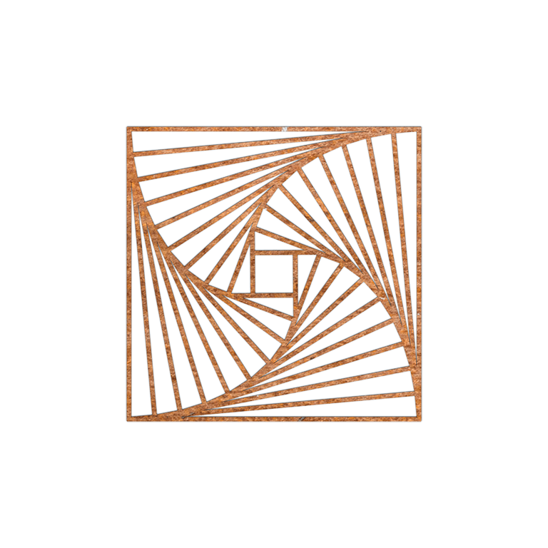 Geometrické tvary Dekorace na stěnu z oceli Corten 3.0