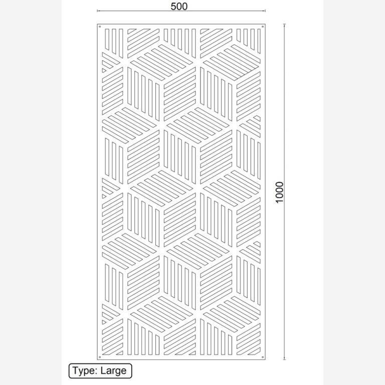 Geometrické tvary Dekorace na stěnu z cortenové oceli 1.0 *OP=OP