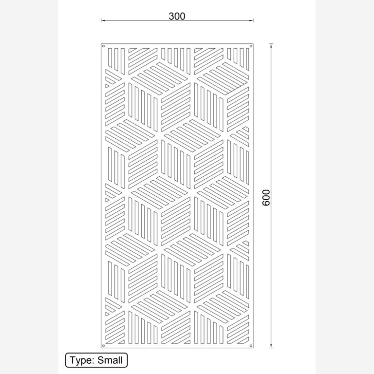 Geometrické tvary Dekorace na stěnu z cortenové oceli 1.0 *OP=OP
