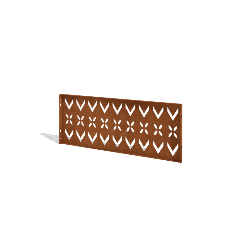 Plot z oceli Corten H panel V 120 x 47,5 cm