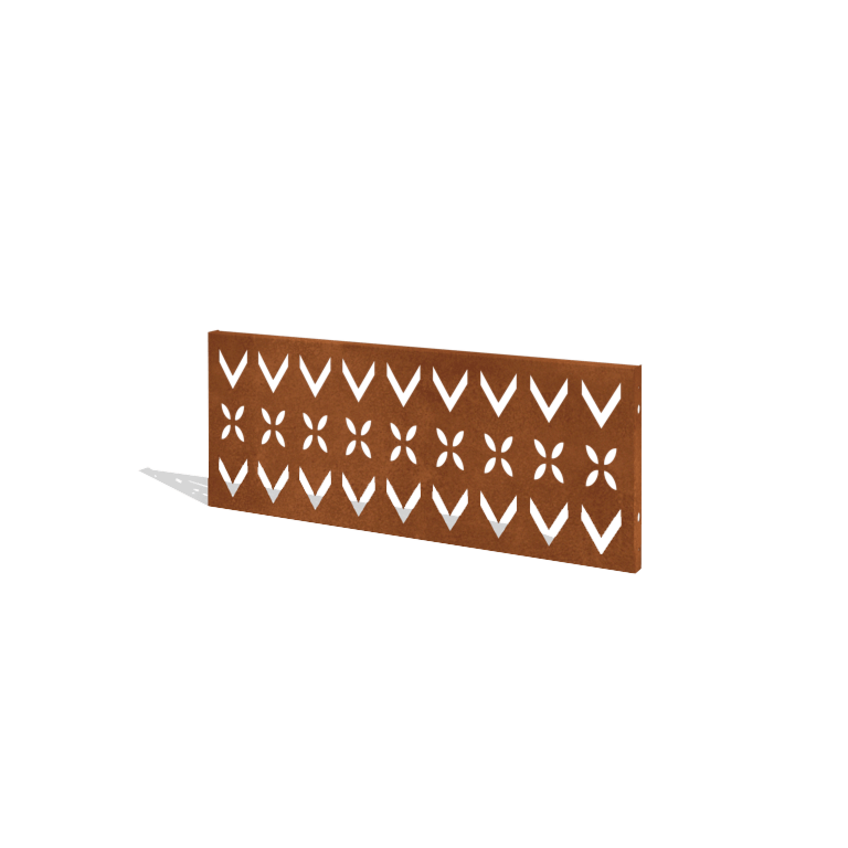 Plot z oceli Corten H panel V 120 x 47,5 cm