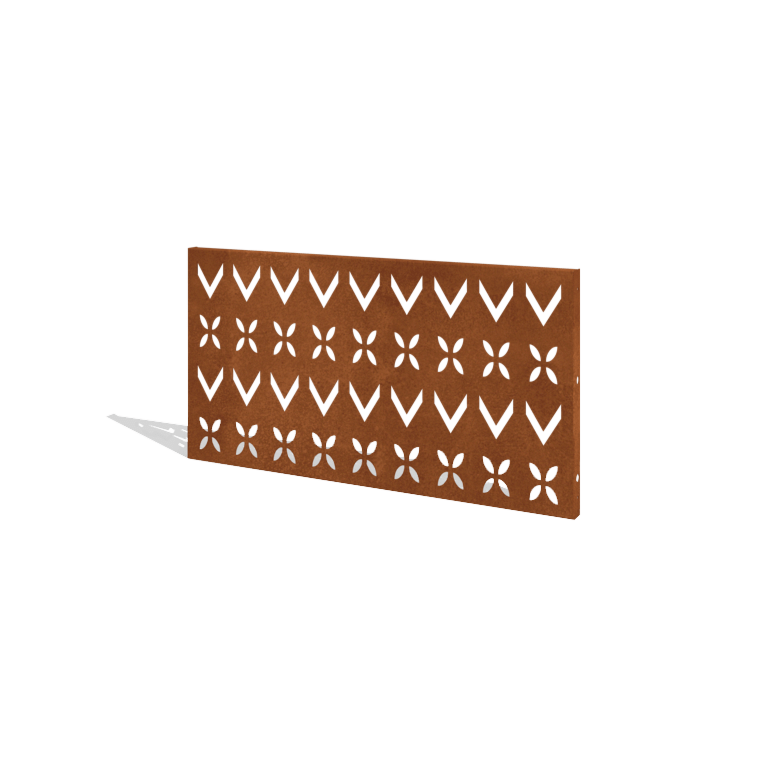 Plot z oceli Corten H panel V 120 x 63,3 cm