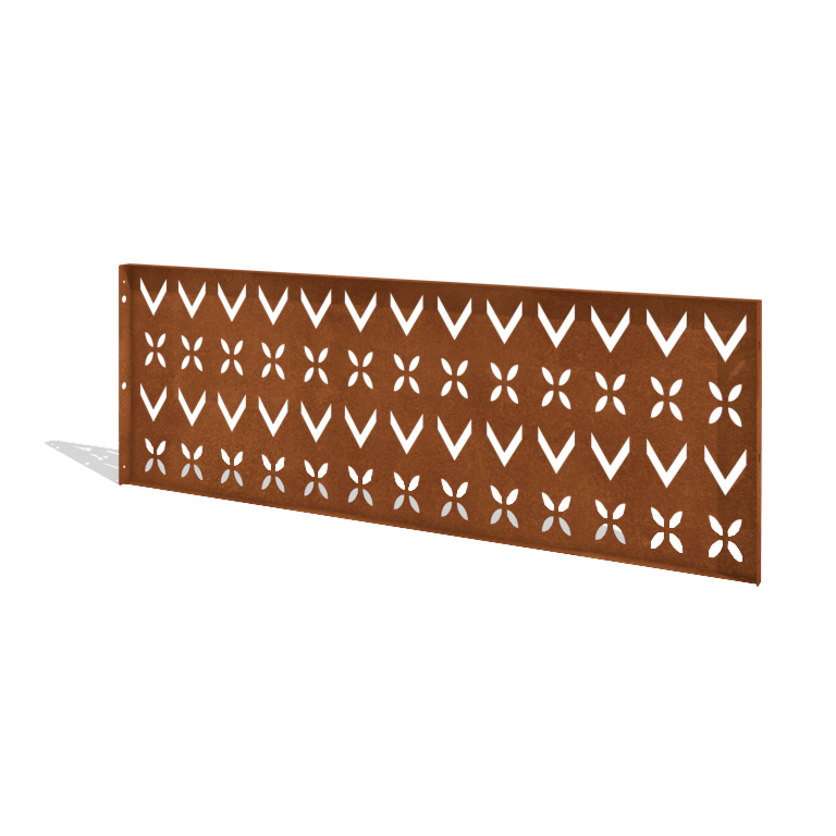 Plot z oceli Corten H panel V 180 x 63,3 cm