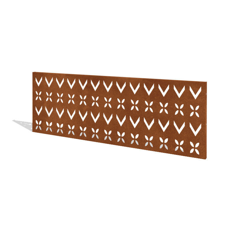 Plot z oceli Corten H panel V 180 x 63,3 cm