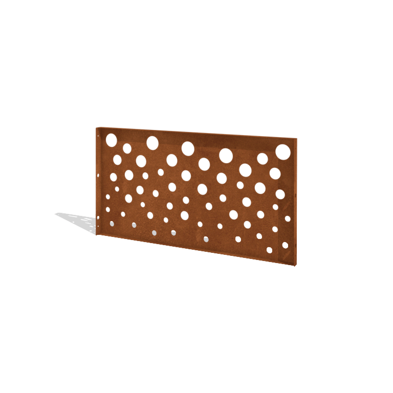 Plot z oceli Corten H panel B 120 x 63,3 cm
