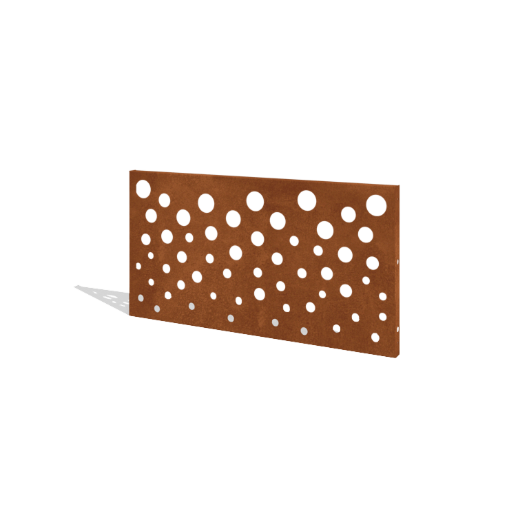 Plot z oceli Corten H panel B 120 x 63,3 cm