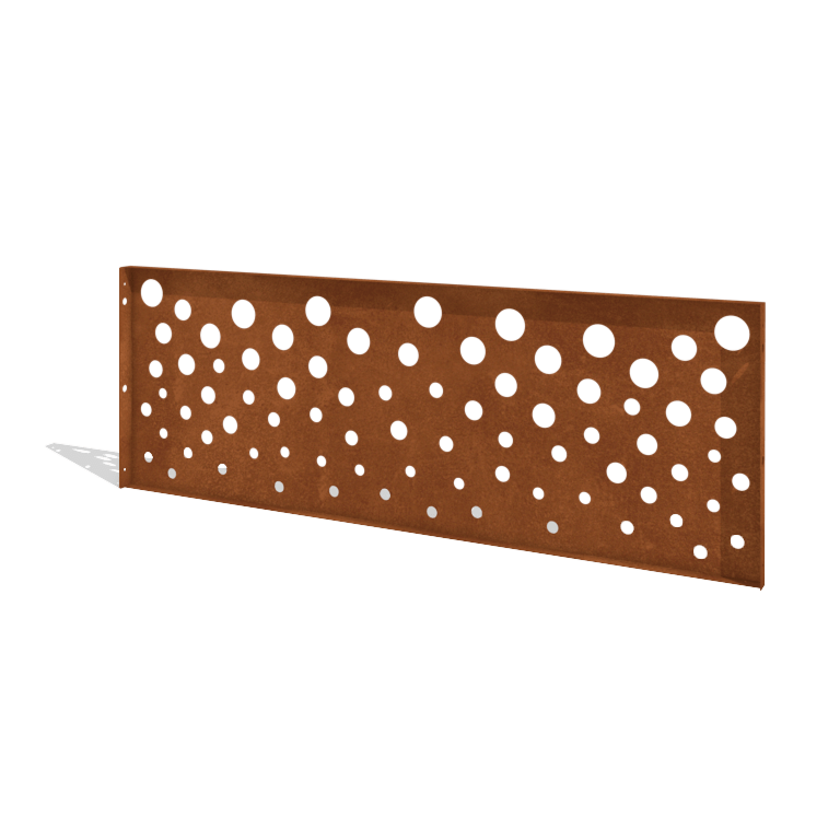 Plot z oceli Corten H panel B 180 x 63,3 cm