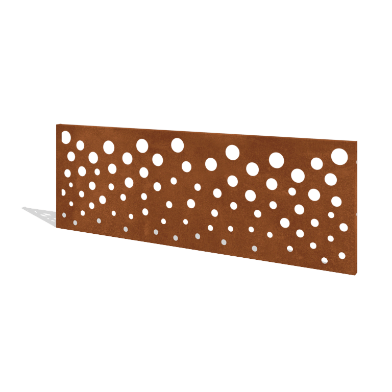 Plot z oceli Corten H panel B 180 x 63,3 cm