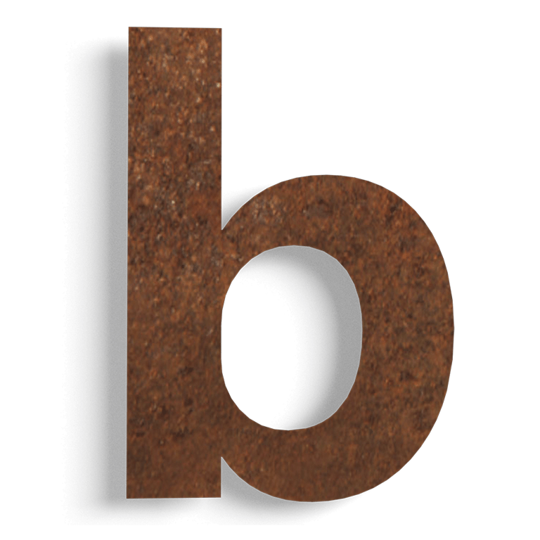 Číslo domu z cortenová ocel b - 43,1 cm