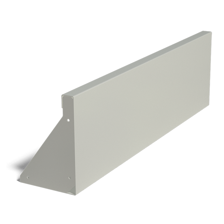 Opěrná zeď rovná z práškově lakovaná ocel 100 cm (výška 30 cm)