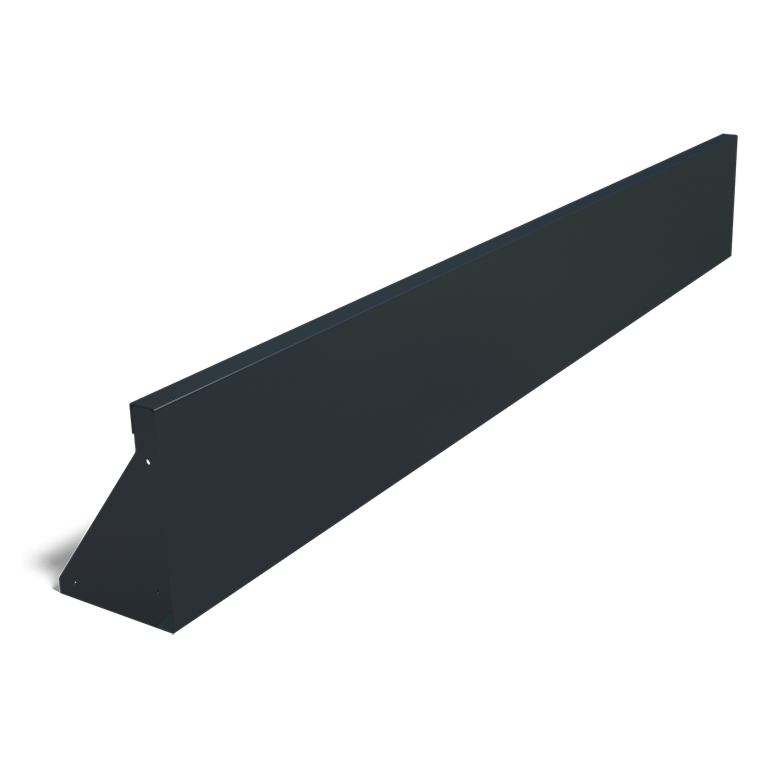 Opěrná zeď rovná z práškově lakovaná ocel 200 cm (výška 30 cm)