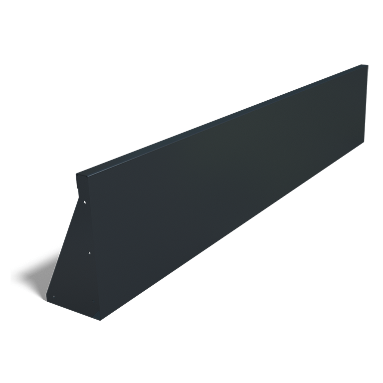 Opěrná zeď rovná z práškově lakovaná ocel 200 cm (výška 40 cm)