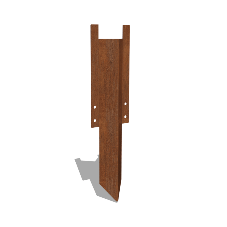 podpěrný kolík střední Cortenová ocel 22 - 25 cm
