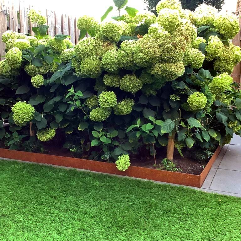 Obrubník zploštělý z cortenové oceli 13 cm (délka 150 cm)