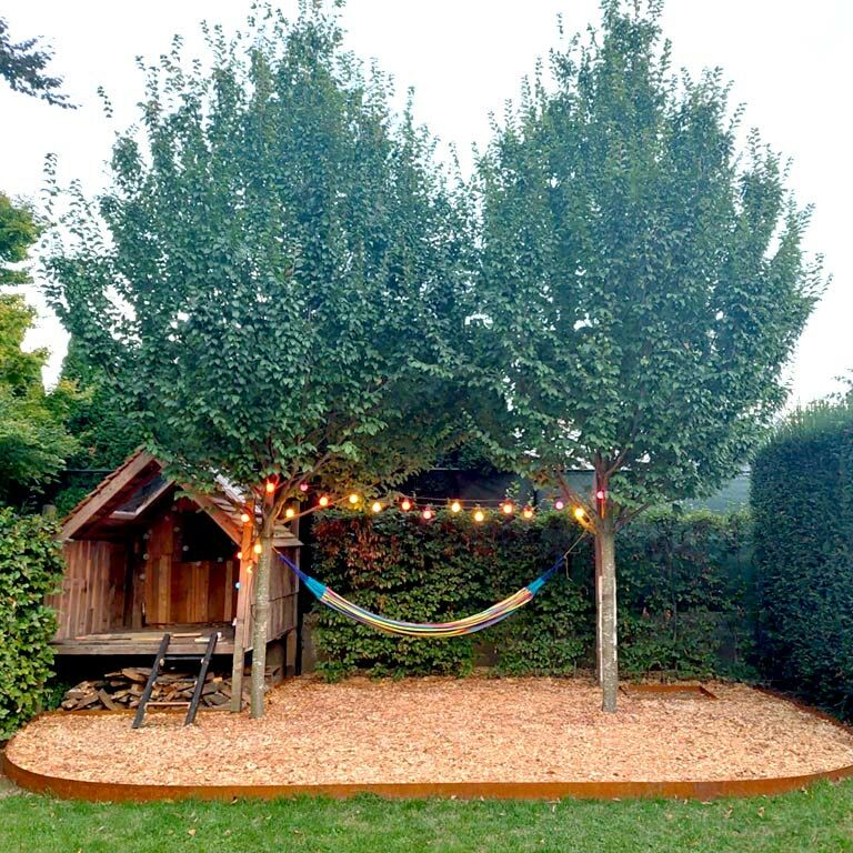 Obrubník rovný z cortenové oceli 25 cm (délka 150 cm)