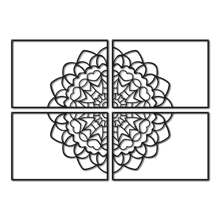 Kovová nástěnná dekorace Mandala *OP=OP