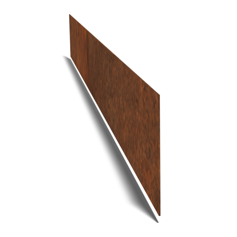 Obrubník rovný z cortenové oceli 15 cm (délka 150 cm)