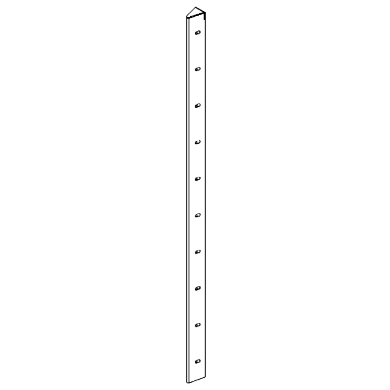 rohový díl Cortenová ocel 30° 100 cm