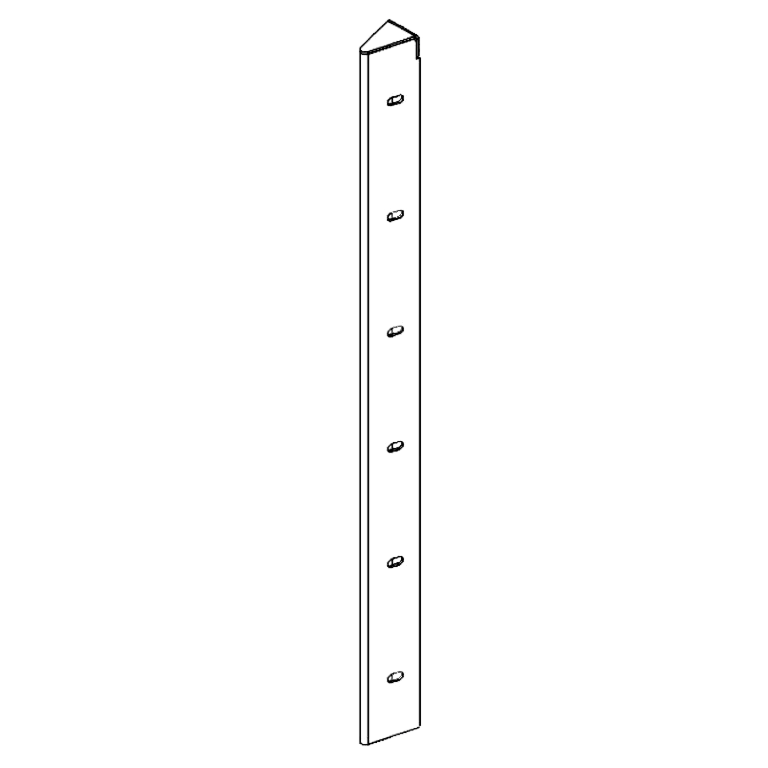 rohový díl Cortenová ocel 30° 60 cm