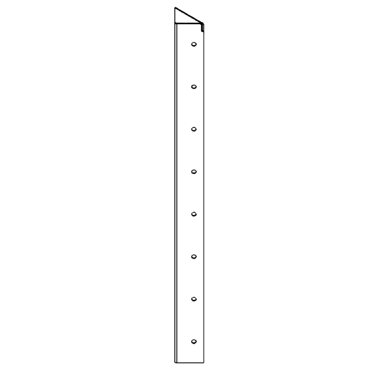 rohový díl Cortenová ocel 90° 80 cm