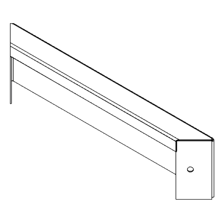 panel Cortenová ocel 10 x 40 cm