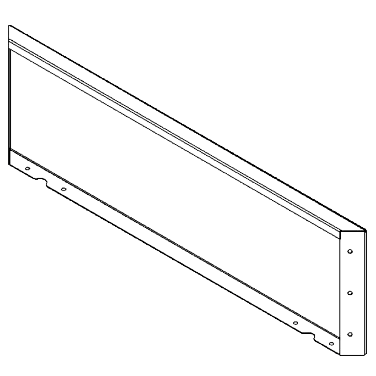 panel Cortenová ocel 30 x 100 cm