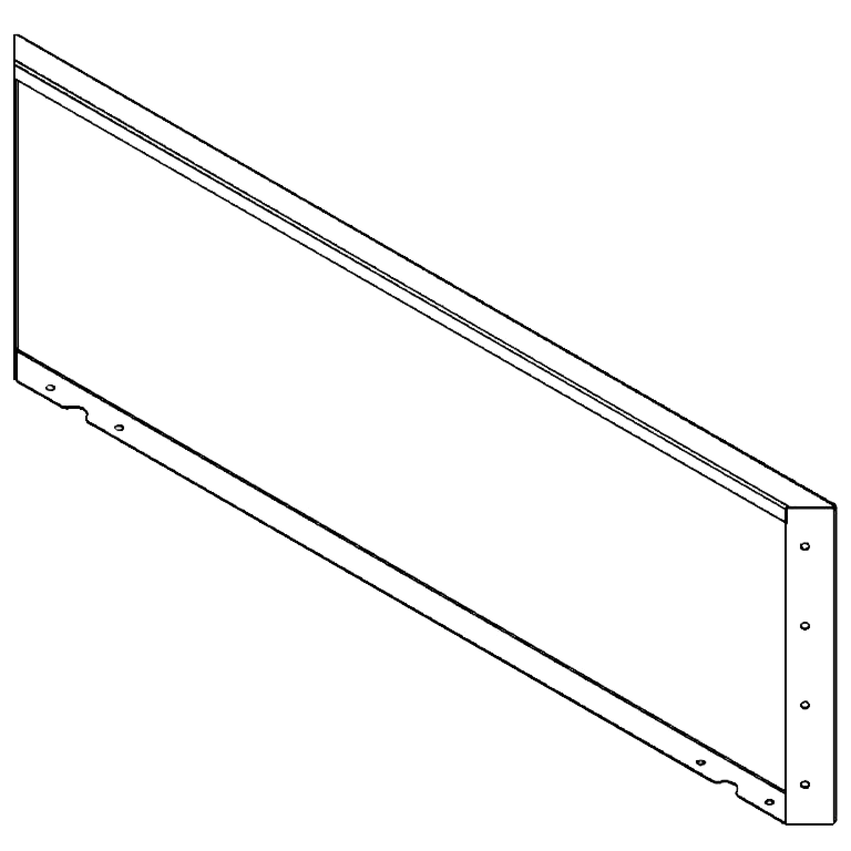 panel Práškově lakovaná ocel 40 x 120 cm