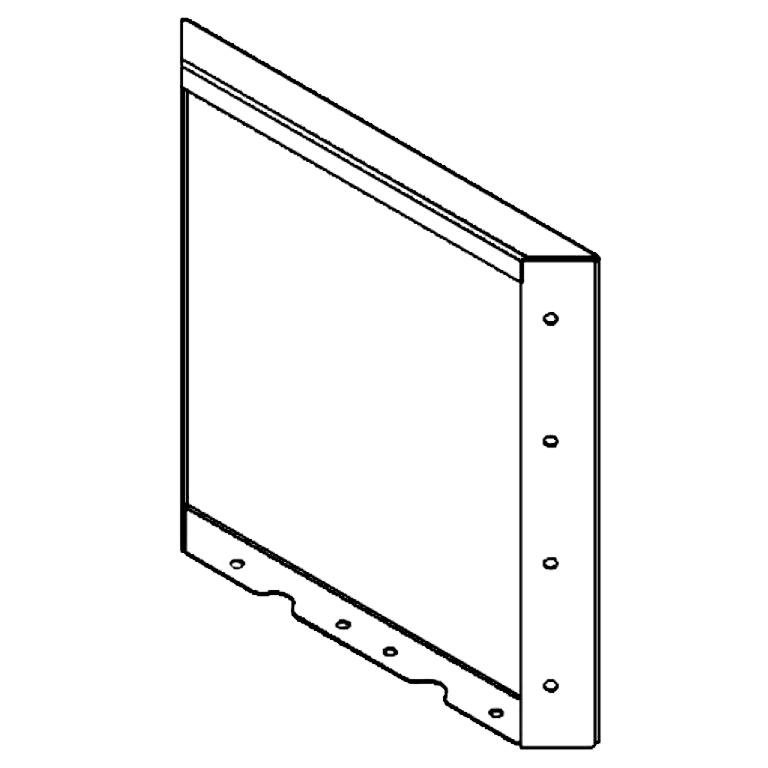 panel Cortenová ocel 40 x 40 cm