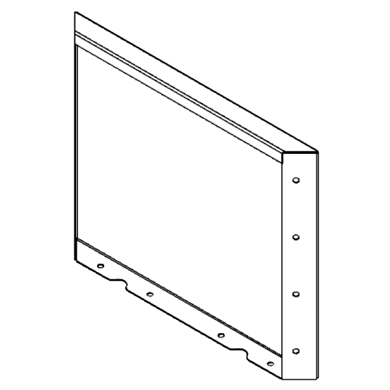 panel Práškově lakovaná ocel 40 x 50 cm