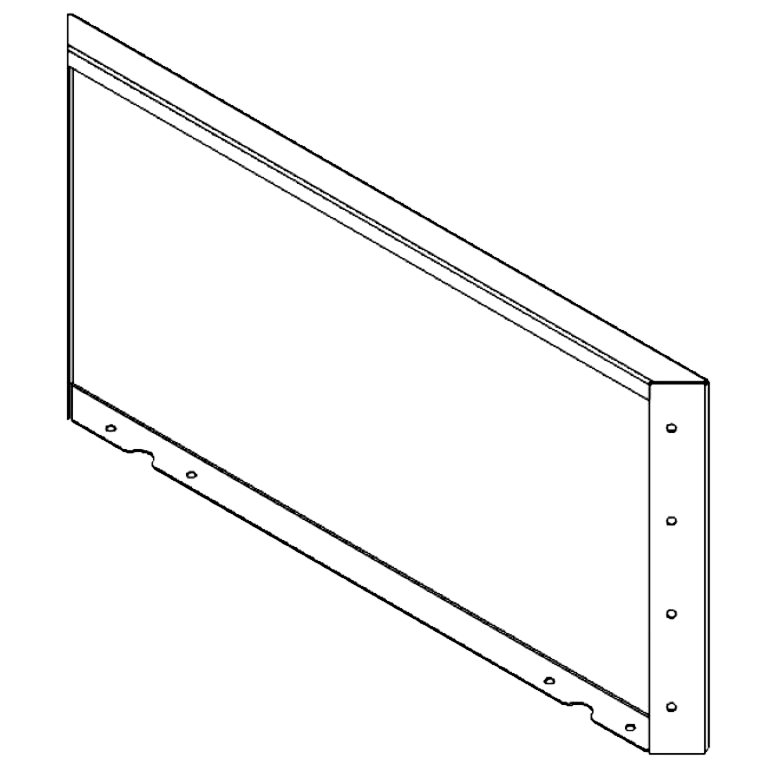 panel Cortenová ocel 40 x 80 cm