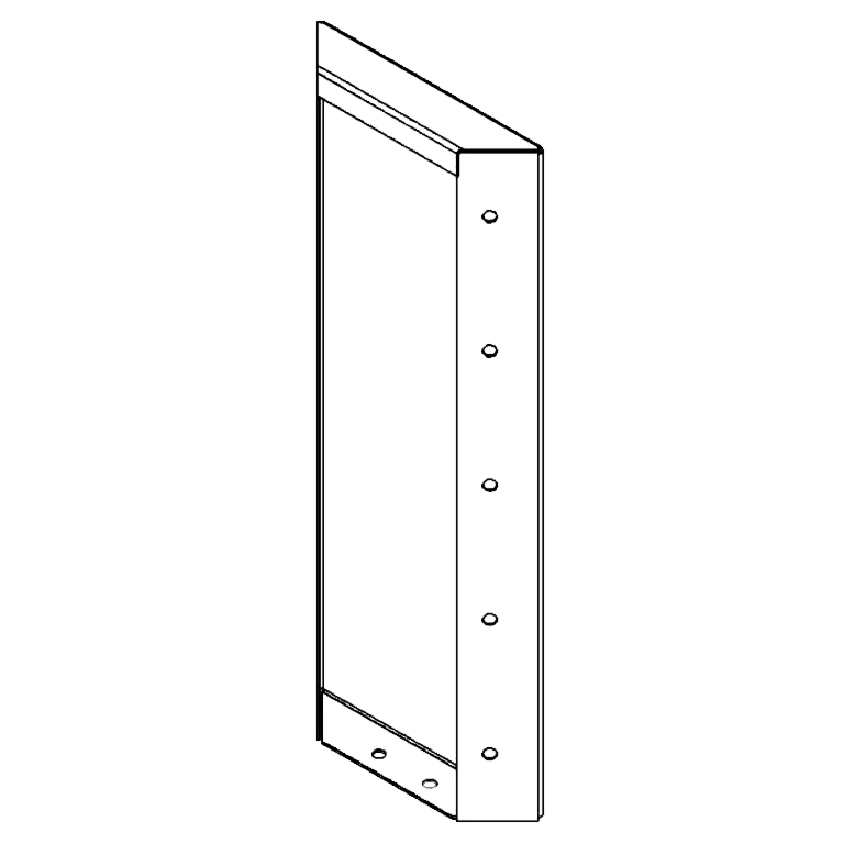 panel Práškově lakovaná ocel 50 x 20 cm