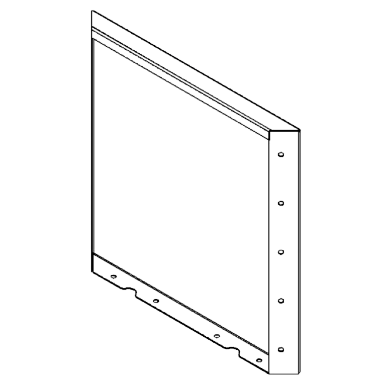 panel Cortenová ocel 50 x 50 cm